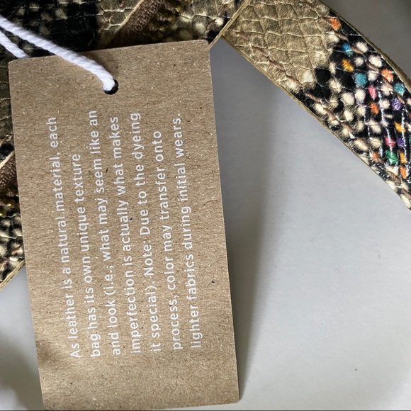 Madewell Transport Crossbody Snake Zip Top New - Picture 8 of 12